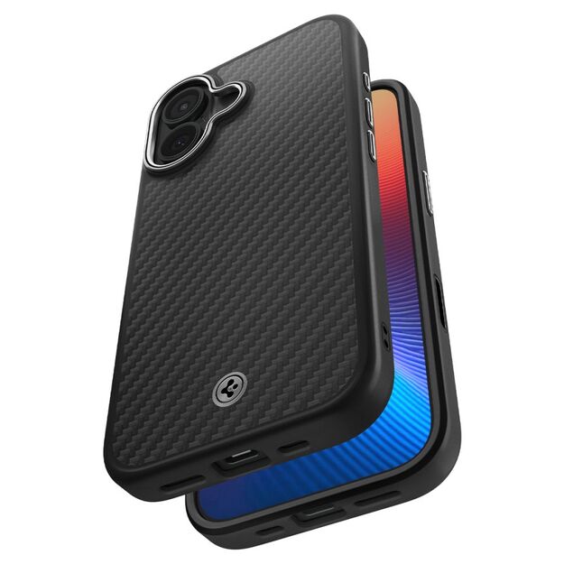 Spigen Enzo Aramid &quot T&quot  MagSafe case for iPhone 17 - black and silver 20