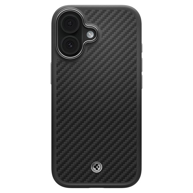 Spigen Enzo Aramid &quot T&quot  MagSafe case for iPhone 17 - black and silver 6