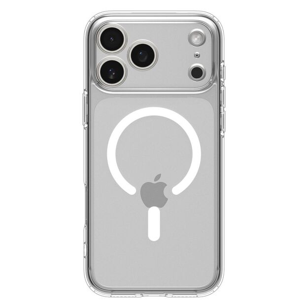 Spigen Ultra Hybrid MagSafe Case for iPhone 17 Pro - Clear and White 7