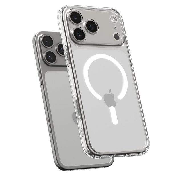Spigen Ultra Hybrid MagSafe Case for iPhone 17 Pro - Clear and White 9