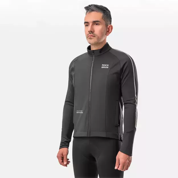 Rockbros cycling jersey 15400002003 long sleeve fall/winter L - black 13