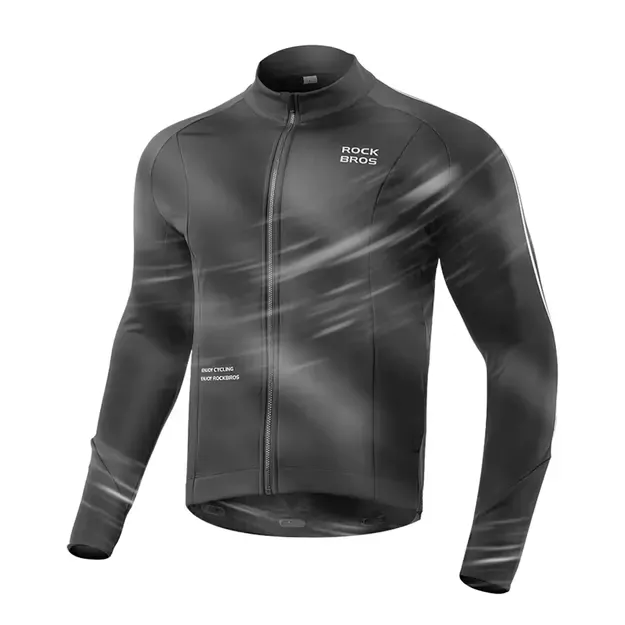 Rockbros cycling jersey 15400002003 long sleeve fall/winter L - black 11