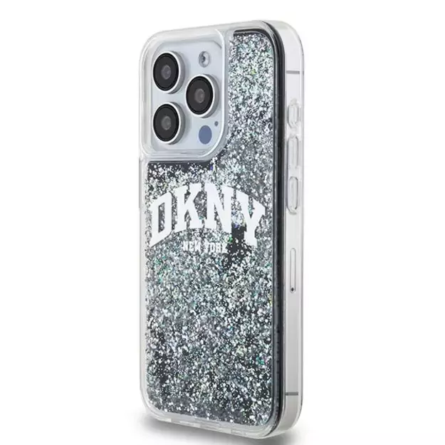 DKNY Liquid Glitter Big Logo iPhone 13 Pro / 13 Case - Black 1