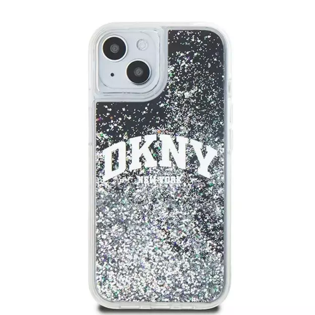 DKNY Liquid Glitter Big Logo iPhone 15 Plus / 14 Plus Case - Black 9