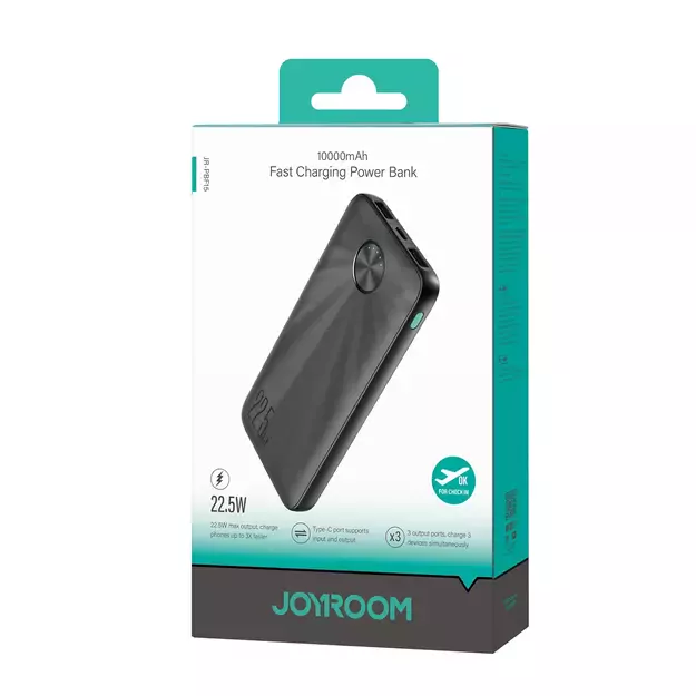 Powerbank Joyroom JR-PBF15 10000mAh USB-C USB-A 22.5W - black 7