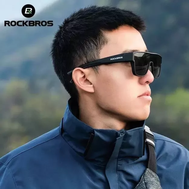 Rockbros SP304 Polarized Cycling Glasses - Black 2