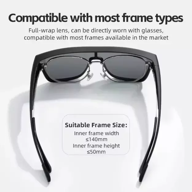 Rockbros SP304 Polarized Cycling Glasses - Black 4