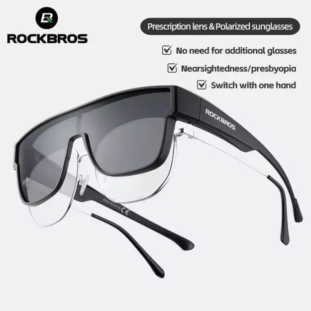 Rockbros SP304 Polarized Cycling Glasses - Black 1