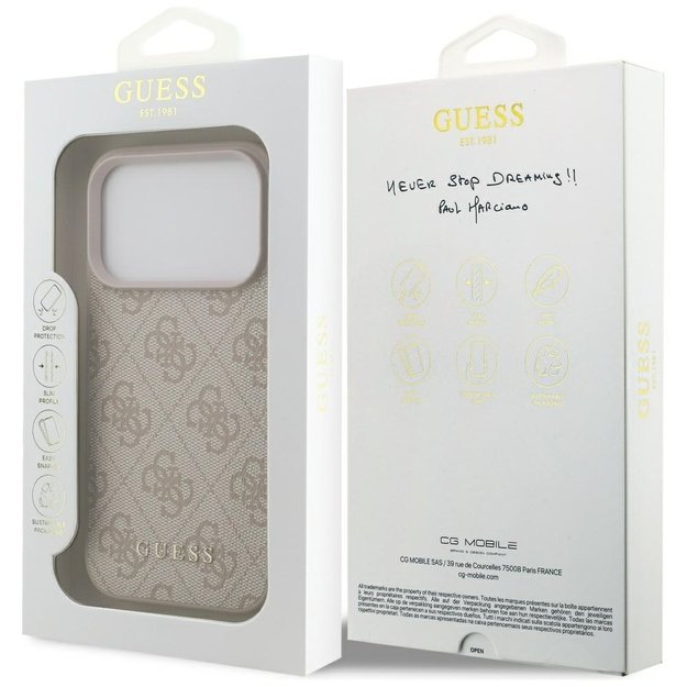 Guess 4G Classic Case for iPhone 17 Pro - Pink 7