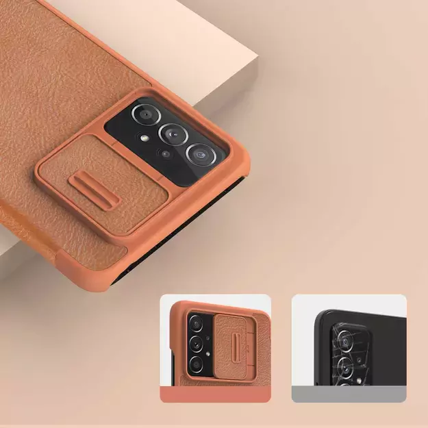 Nillkin Qin leather holster case for Samsung Galaxy A73 red 9