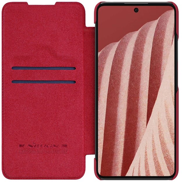 Nillkin Qin leather holster case for Samsung Galaxy A73 red 21