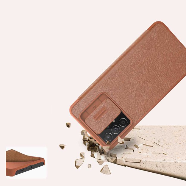 Nillkin Qin leather holster case for Samsung Galaxy A73 red 32