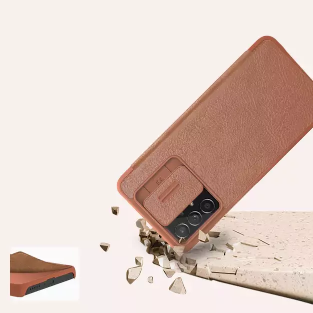 Nillkin Qin leather holster case for Samsung Galaxy A73 red 14