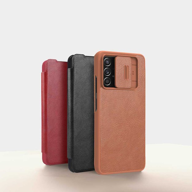 Nillkin Qin leather holster case for Samsung Galaxy A73 red 25