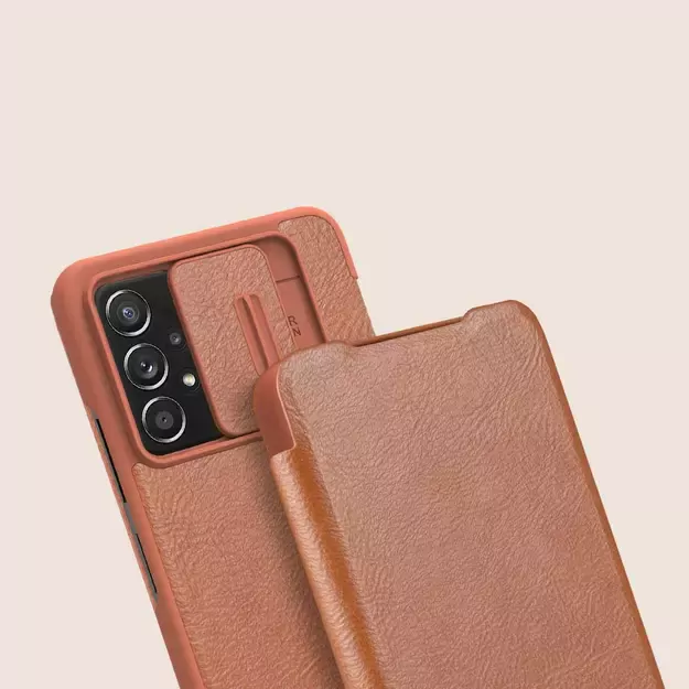 Nillkin Qin leather holster case for Samsung Galaxy A73 red 13
