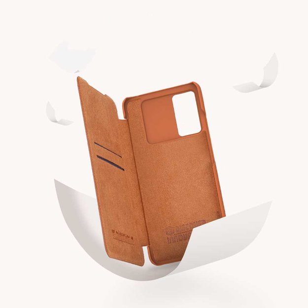 Nillkin Qin leather holster case for Samsung Galaxy A73 red 28