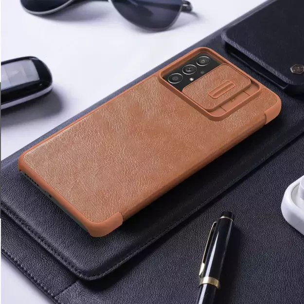 Nillkin Qin leather holster case for Samsung Galaxy A73 red 18
