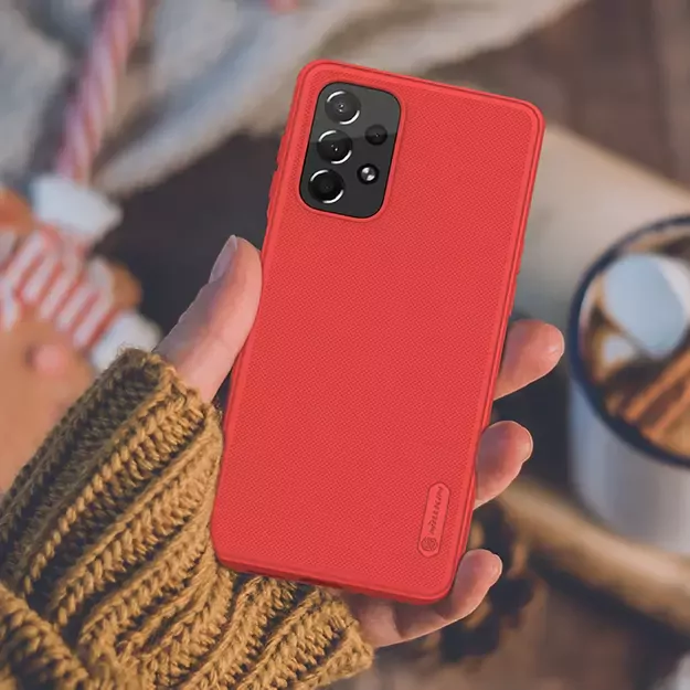 Nillkin Super Frosted Shield Pro durable case cover for Samsung Galaxy A73 red 32