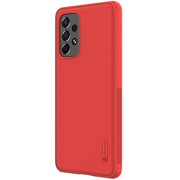 Nillkin Super Frosted Shield Pro durable case cover for Samsung Galaxy A73 red 1