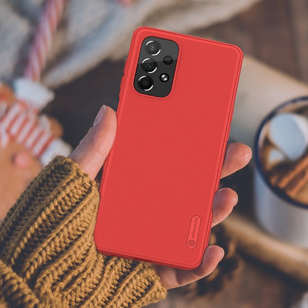 Nillkin Super Frosted Shield Pro durable case cover for Samsung Galaxy A73 red 16