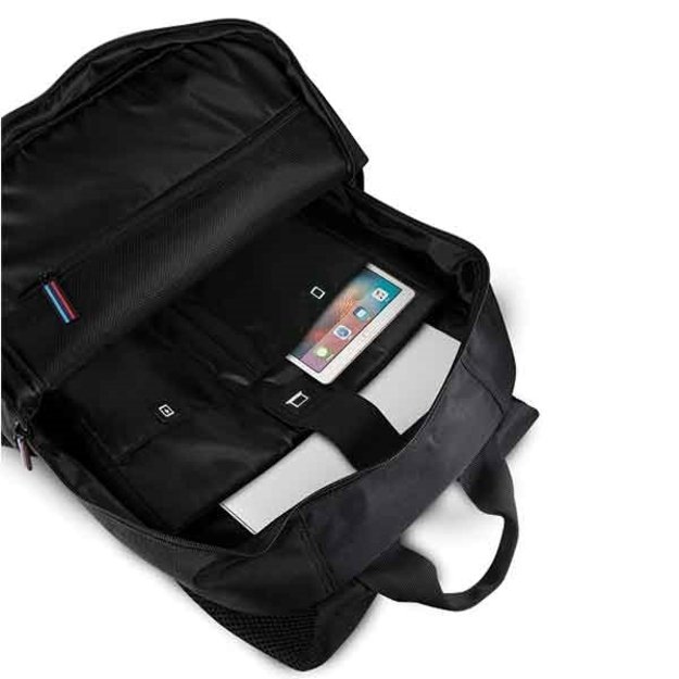 BMW Carbon Navy Stripe backpack for a 16&quot  laptop - black 3
