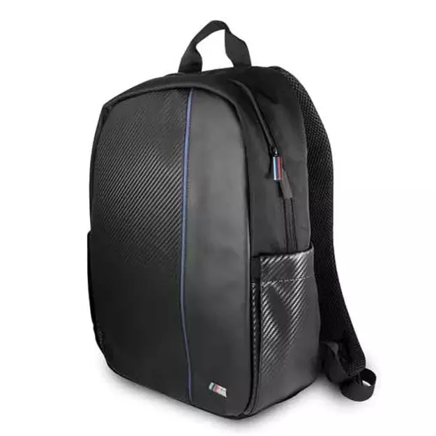BMW Carbon Navy Stripe backpack for a 16&quot  laptop - black 4