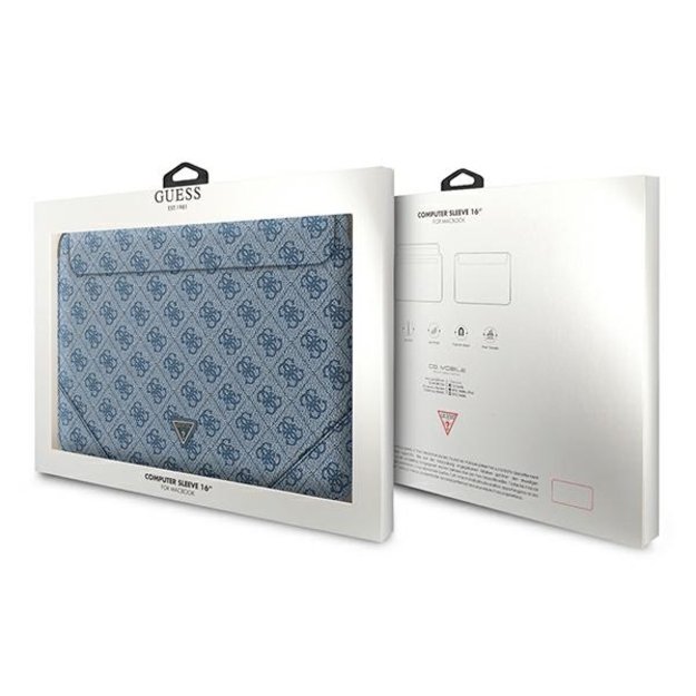 Guess 4G Uptown Triangle Logo case for a 16&quot  laptop - blue 6