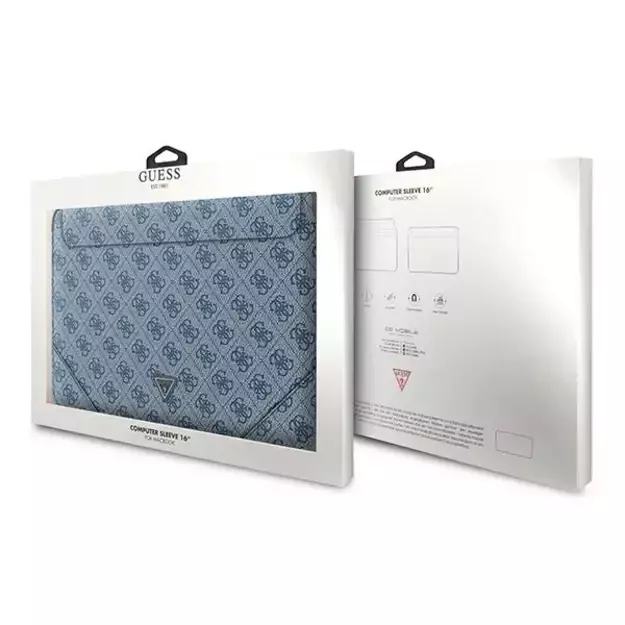 Guess 4G Uptown Triangle Logo case for a 16&quot  laptop - blue 3