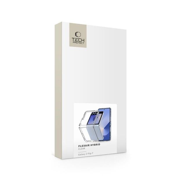 Tech-Protect FlexAir Hybrid Case for Samsung Galaxy Z Flip 7 - Transparent 3