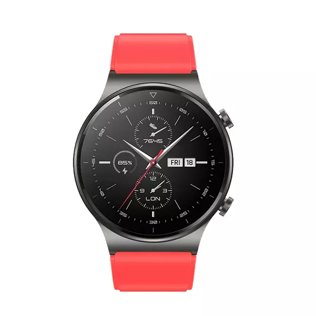 Silicone Strap for Huawei Watch GT 2 / 3 / 4 / 2 Pro / 3 Pro / 4 Pro / GT 2e - Red 7