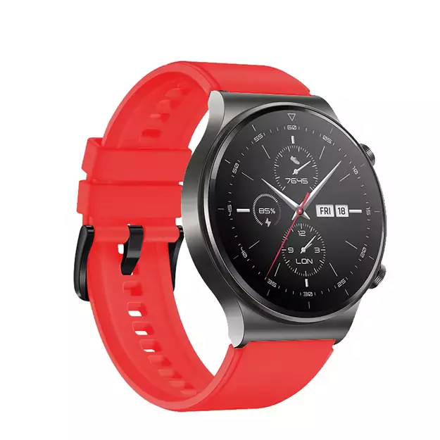 Silicone Strap for Huawei Watch GT 2 / 3 / 4 / 2 Pro / 3 Pro / 4 Pro / GT 2e - Red 6