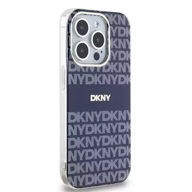 DKNY IML Mono &amp  Stripe MagSafe case for iPhone 15 Pro - blue 3