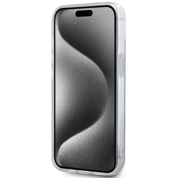 DKNY IML Checkered Mono Pattern &amp  Printed Stripes MagSafe Case for iPhone 15 Plus / 14 Plus - Beige 11