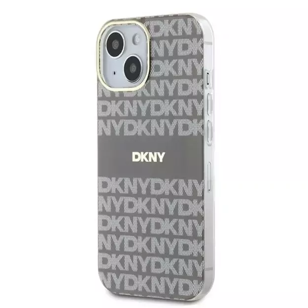 DKNY IML Mono &amp  Stripe MagSafe case for iPhone 15 / 14 / 13 - beige 8