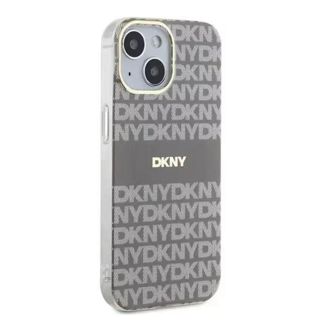 DKNY IML Mono &amp  Stripe MagSafe case for iPhone 15 / 14 / 13 - beige 10