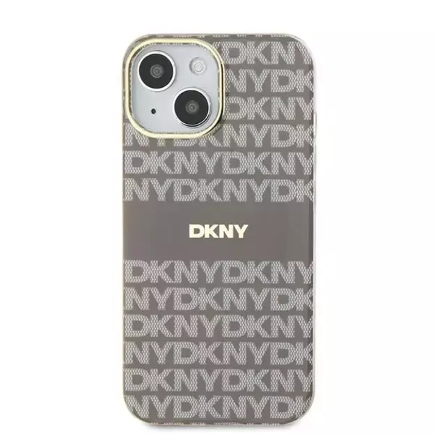 DKNY IML Mono &amp  Stripe MagSafe case for iPhone 15 / 14 / 13 - beige 9