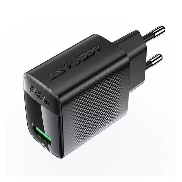 Acefast A90 Charger GaN USB-A QC 18W - Black 9