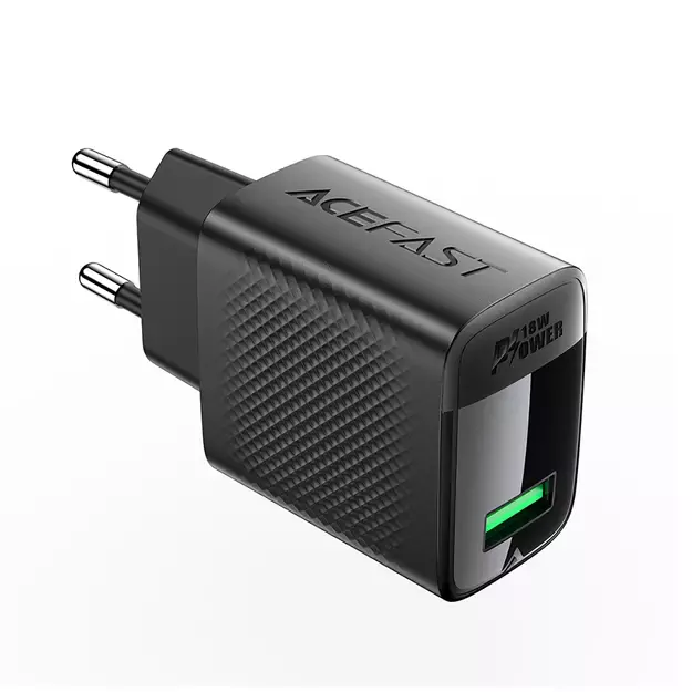Acefast A90 Charger GaN USB-A QC 18W - Black 6