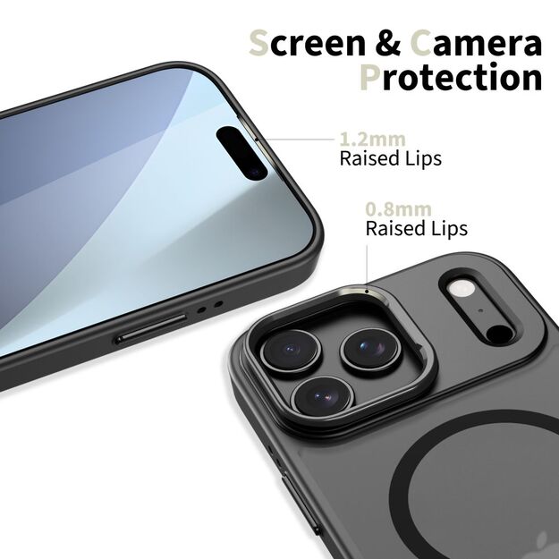 Tech-Protect MagStand MagSafe case for iPhone 17 Pro - matte black 2