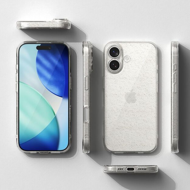 Ringke Air iPhone 17 Case - Clear Glitter 4