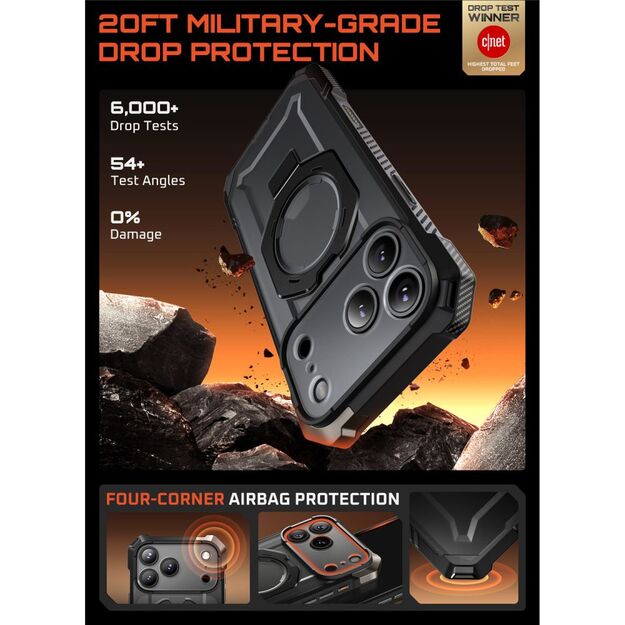 Supcase UB Grip Mag MagSafe Case for iPhone 17 Pro Max - Black 2