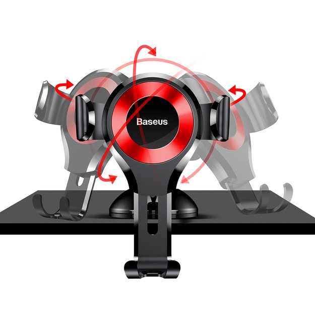 Baseus Osculum SUYL-XP09 gravity car holder for windshield or dashboard - red 3