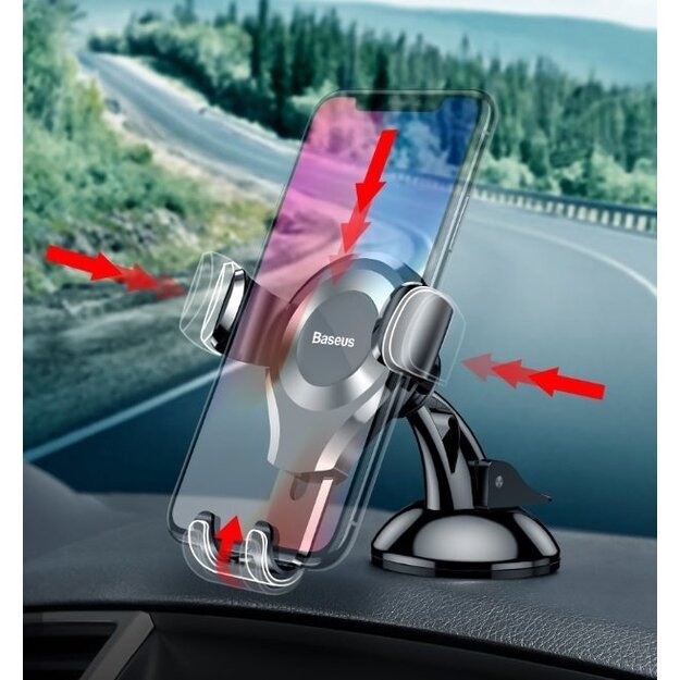 Baseus Osculum SUYL-XP09 gravity car holder for windshield or dashboard - red 10