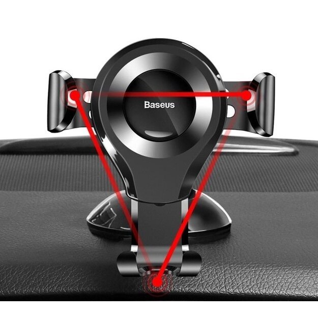 Baseus Osculum SUYL-XP09 gravity car holder for windshield or dashboard - red 4