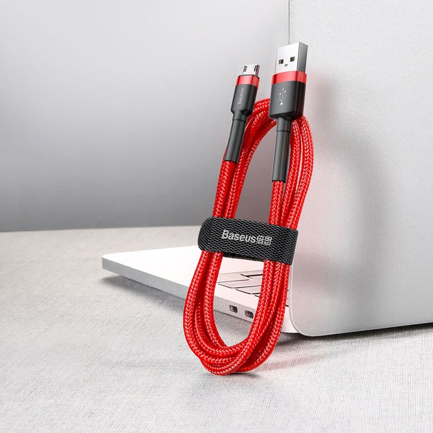 Baseus Cafule Cable CAMKLF-C09 USB-A / micro USB 1.5A 2 m - red 4