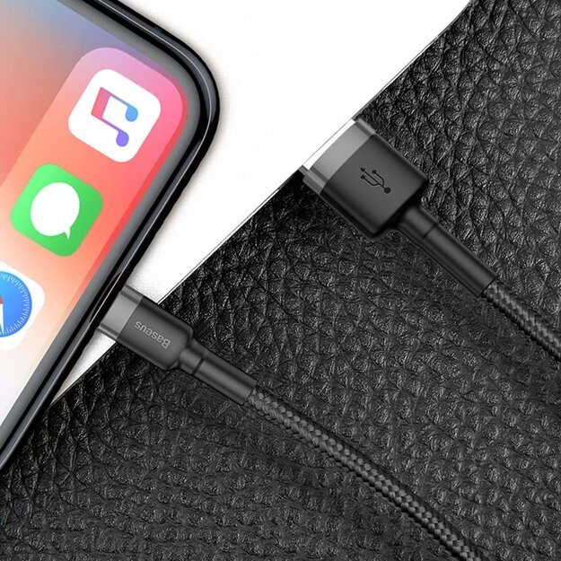 Baseus Cafule USB-A / Lightning 2A QC 3.0 cable 3 m - black and gray 5