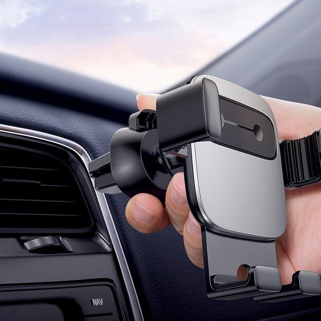 Baseus Cube SUYL-FK01 gravity phone holder 4.7-6.6  for car air vent - black 13