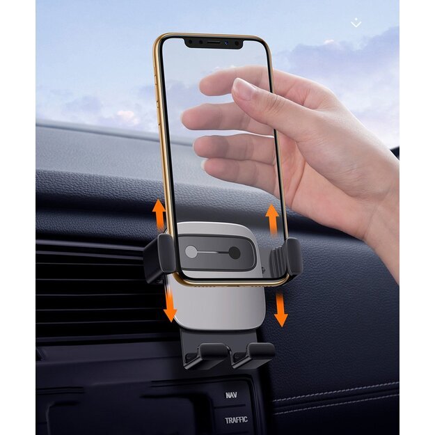 Baseus Cube SUYL-FK01 gravity phone holder 4.7-6.6  for car air vent - black 10
