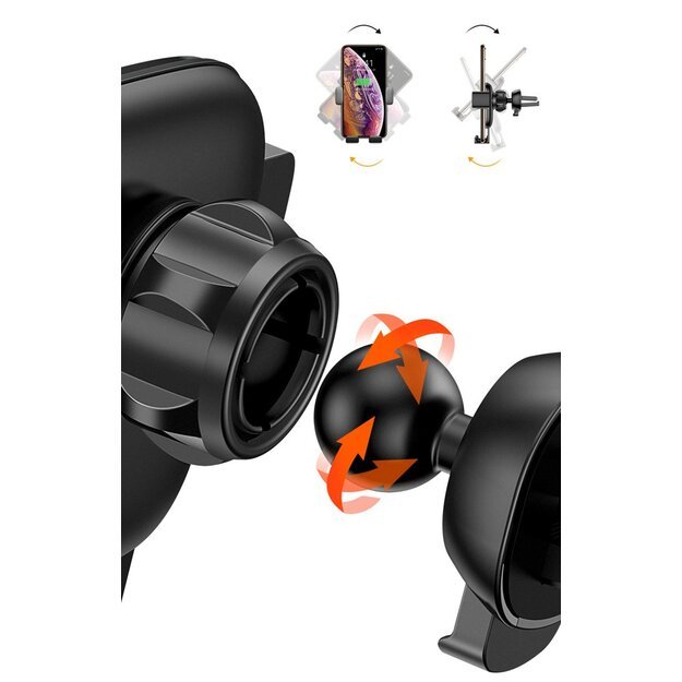 Baseus Cube SUYL-FK01 gravity phone holder 4.7-6.6  for car air vent - black 16