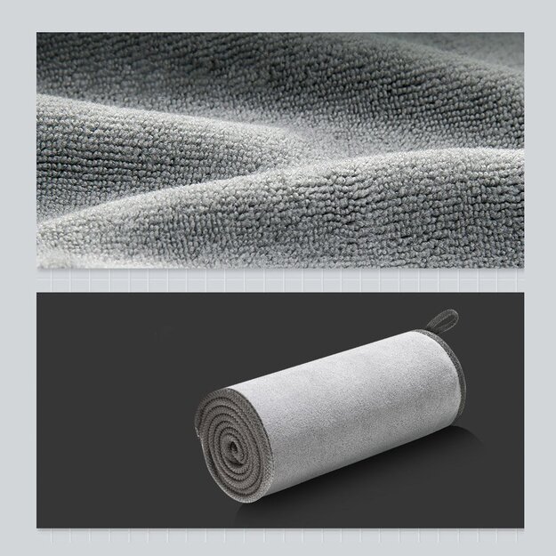 Baseus 2 x Microfiber Car Drying Towel Microfiber 40cm x 40cm Gray (CRXCMJ-0G) 2
